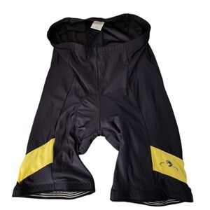 Bellwether Cycling Bike Short sz L Men Black Nylon 9" USA Stretch‎ Performance